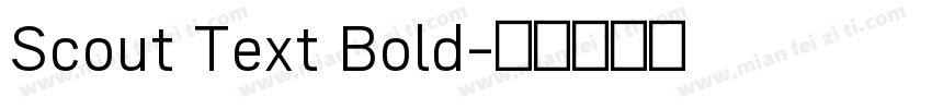 Scout Text Bold字体转换